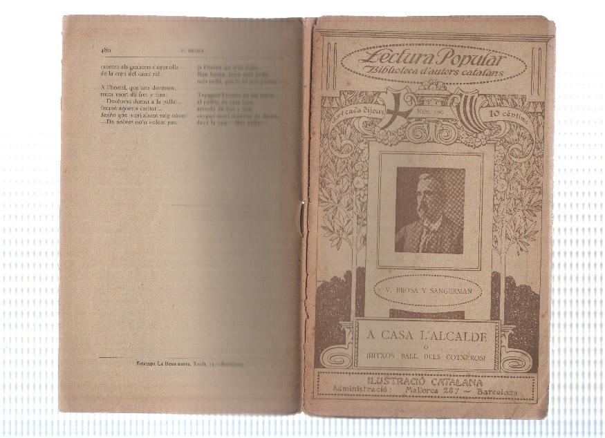 Lectura Popular: Biblioteca d'autors catalans: A casa l,alcalde