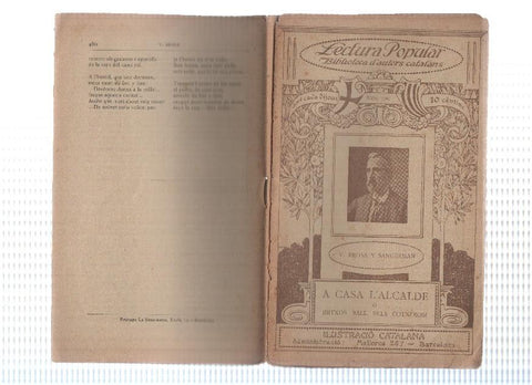 Lectura Popular: Biblioteca d'autors catalans: A casa l,alcalde