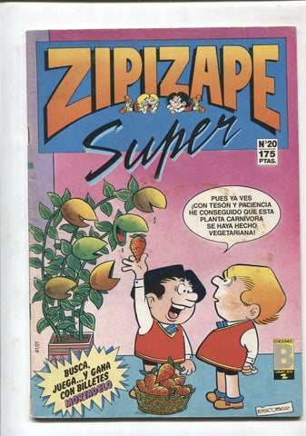 Super Zipi y Zape numero 020: Las hermanas gilda, Chicha,tato y clodoveo, Los 5 amiguetes, Roquita, Tito Glub