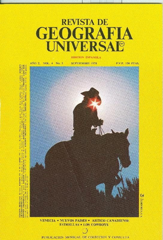 Revista de Geografia Universal volumen 4 numero 3, septiembre 1978: Los cowboys