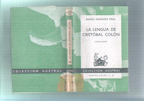 Austral numero 280: La lengua de Cristobal Colon