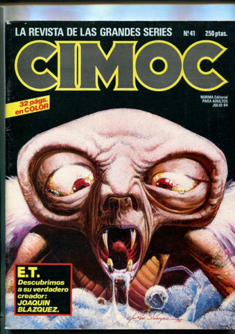 Cimoc revista numero 041: Joaquin Blazquez el creador de ET