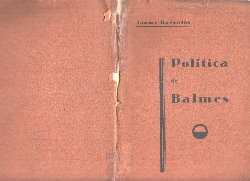 Politica de Balmes: conferencia