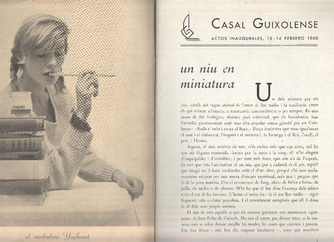 Casal Guixolense: actos inaugurales 13-14- febrero 1960