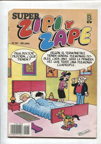 Super Zipi y Zape numero 068: Teo y Dorita, Smith Wesson, Magdaleno, Mago Arratus, Zelon, Anibal,