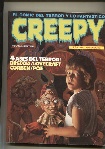 Creepy retapado editorial con los numeros 46,47,48,77