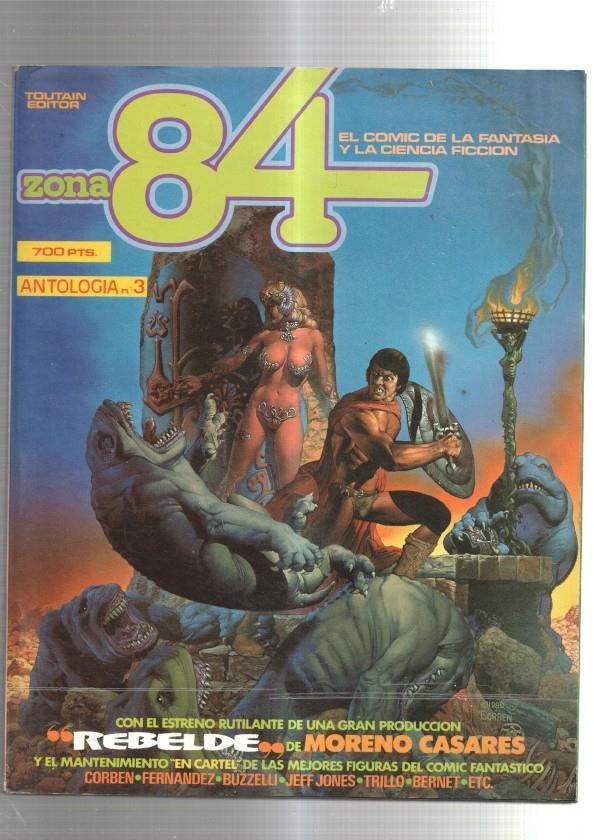 Zona 84: Antologia numero 3 retapado editorial con los numeros 08 al 10