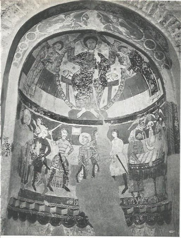 LAMINA 20712: Fresco del abside menor de la Iglesia de Santa Maria de Terrassa