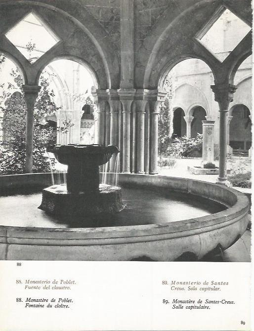 LAMINA 20703: Fuente del claustro de Poblet
