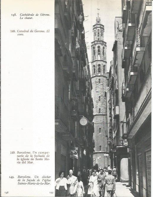 LAMINA 20726: Campanario de Santa Maria del Mar en Barcelona