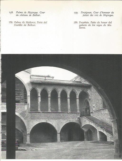 LAMINA 20731: Patio de honor del Palacio de los reyes de Mallorca en Perpiñan