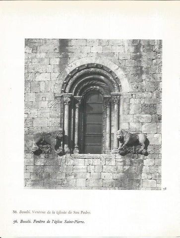 LAMINA 20693: Ventana de la iglesia de Sant Pere de Besalu