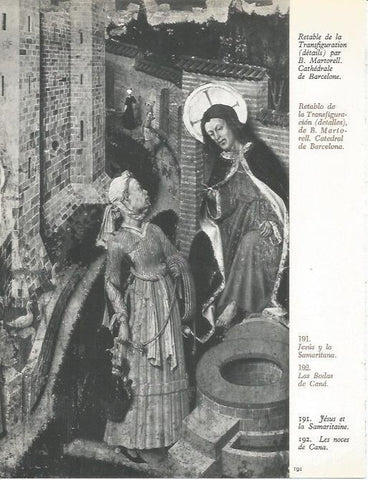 LAMINA 20747: Jesus y la Samaritana de la catedral de Barcelona