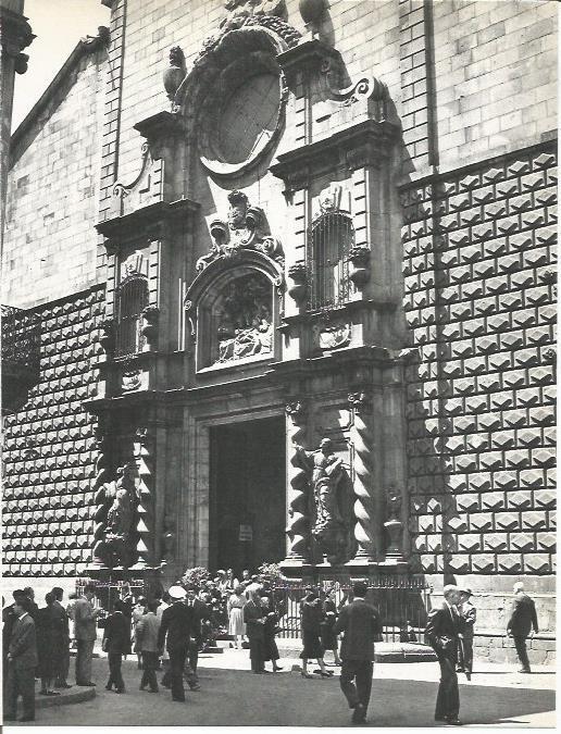 LAMINA 20755: Fachada de la iglesia de Belen en Barcelona