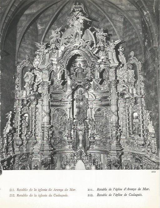 LAMINA 20757: Retablo de la iglesia de Cadaques