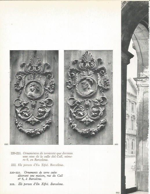 LAMINA 20761: Detalle de la Casa de la Calle Call numero 6 de Barcelona