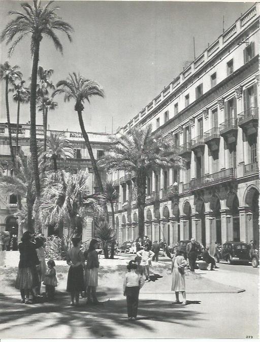 LAMINA 20762: Plaza Real de Barcelona