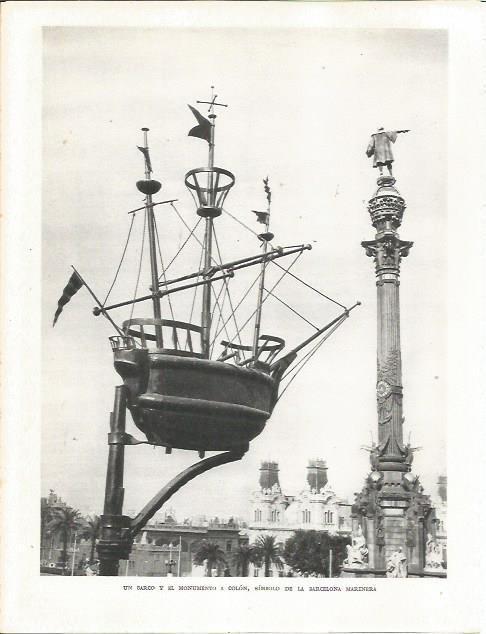 LAMINA 21545: Monumento a Colon en Barcelona