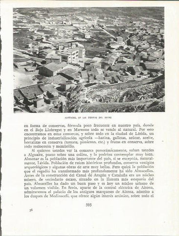 LAMINA 21695: Vista aerea de Alguaire