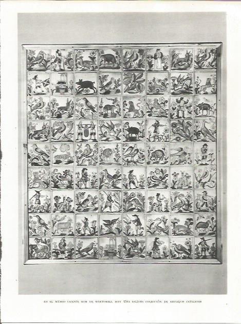 LAMINA 21668: Azulejos catalanes en el Museo Vicente Ros de Martorell