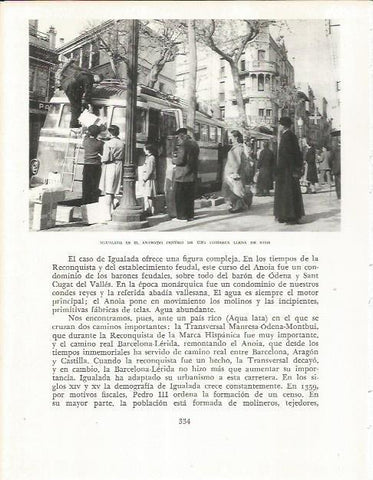 LAMINA 21671: Autobus en Igualada