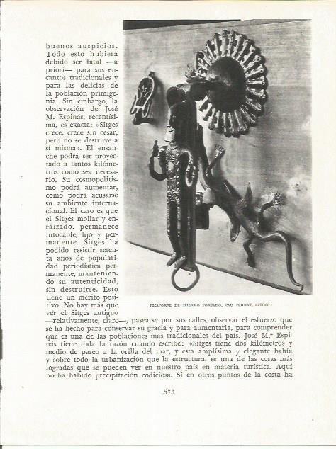 LAMINA 21745: Picaporte de Cau Ferrat en Sitges