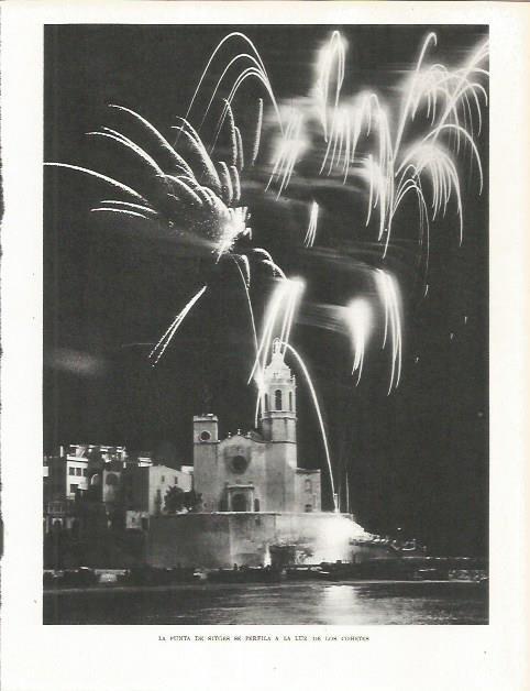 LAMINA 21746: Fuegos artificiales en Sitges