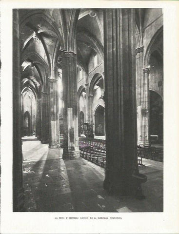 LAMINA 21758: Interior de la Catedral de Tortosa