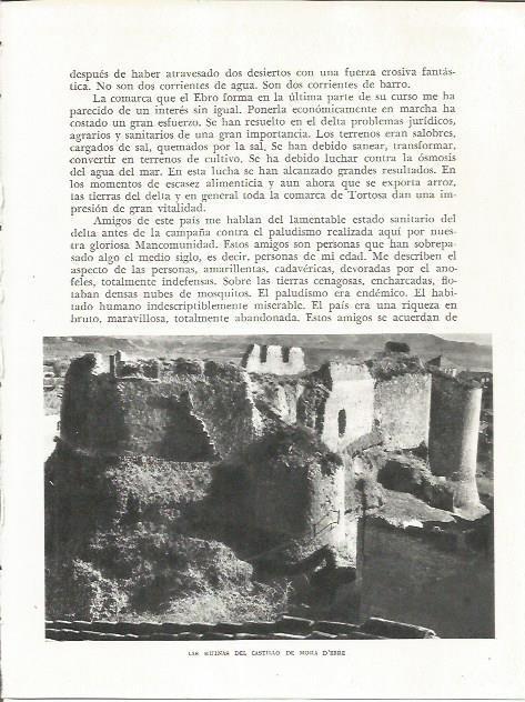 LAMINA 21761: Ruinas del Castillo de Mora d'Ebre