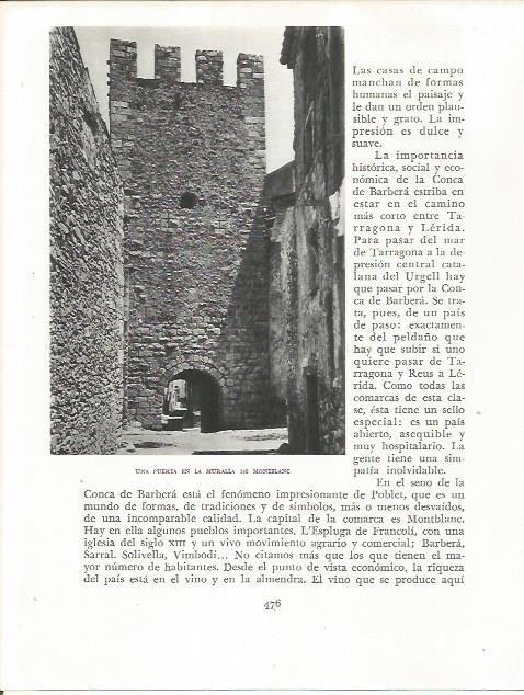 LAMINA 21728: Puerta de la muralla de Montblanc