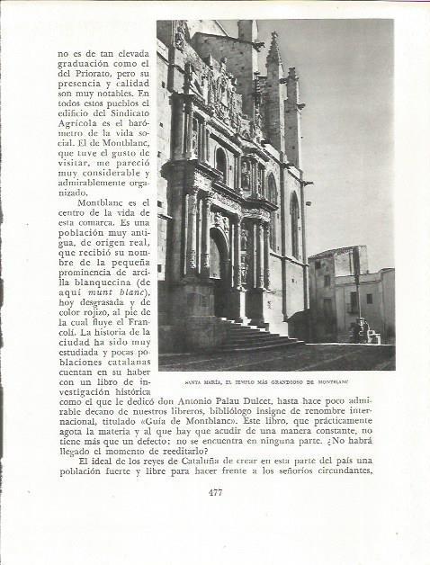 LAMINA 21729: Fachada de Santa Maria de Montblanc