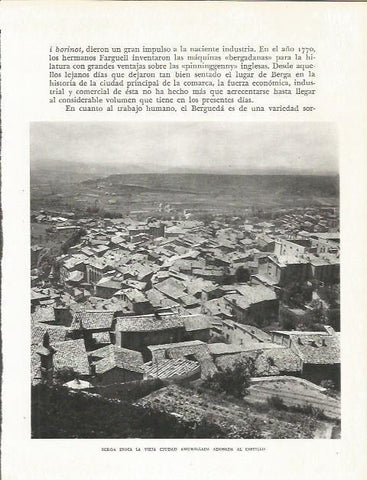 LAMINA 21658: Berga desde el castillo