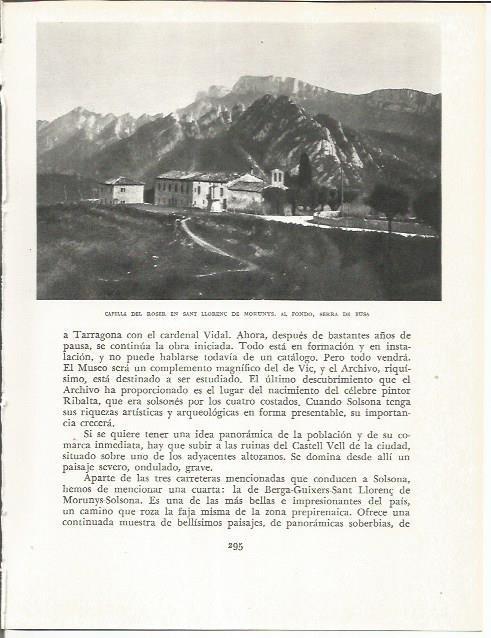 LAMINA 21657: Capilla del Roser en Sant Llorenç de Morunys