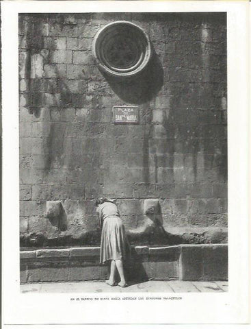 LAMINA 21551: Plaza de Santa Maria en Barcelona