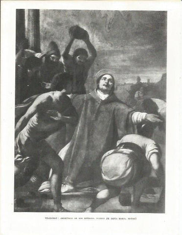 LAMINA 21558: Martirio de San Esteban de la iglesia de Viladomat