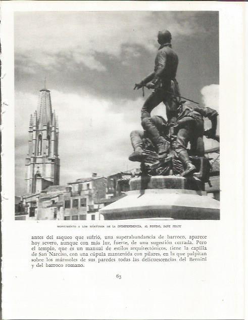 LAMINA 21567: Monumento a los martires de la Independencia en Girona