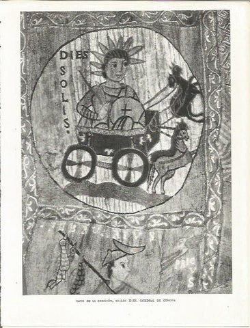 LAMINA 21569: Tapiz de la Creacion en la Catedral de Girona