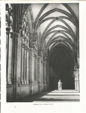 LAMINA 21600: Claustro de la Catedral de Vic