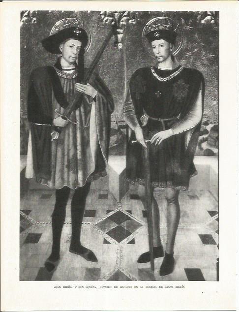 LAMINA 21640: San Abdon y San Senen, por Huguet