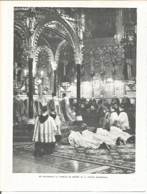 LAMINA 21641: Liturgia en Montserrat