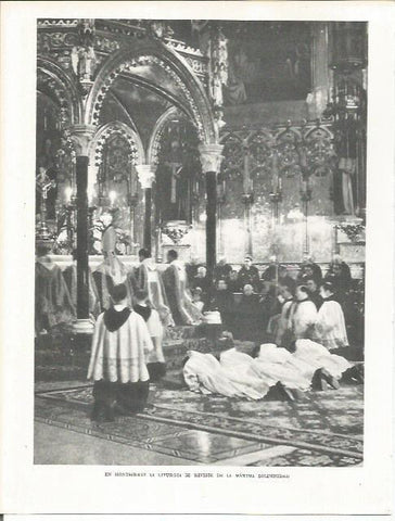 LAMINA 21641: Liturgia en Montserrat