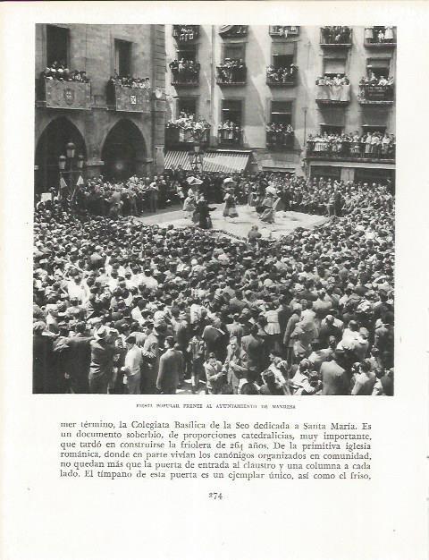 LAMINA 21648: Fiesta popular en Manresa