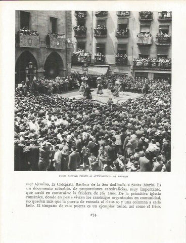 LAMINA 21648: Fiesta popular en Manresa