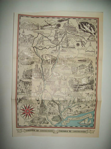 LAMINA 21629: Mapa Itinerario IV y VI