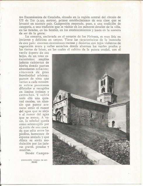 LAMINA 21615: Iglesia de Sant Pere de Camprodon