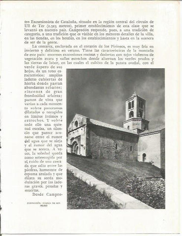 LAMINA 21615: Iglesia de Sant Pere de Camprodon