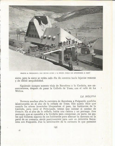 LAMINA 21620: Estacion de esqui de La Molina