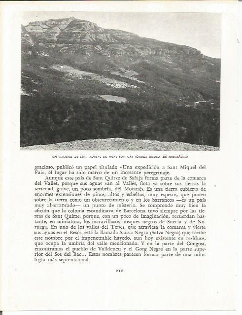 LAMINA 21624: Montañas de Sant Llorenç de Munt