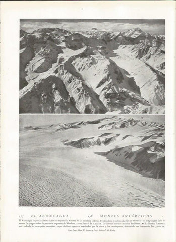 LAMINA 22809: El Aconcagua y montes antarticos