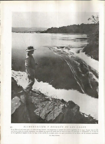 LAMINA 22779: El rio Nilo en el lago Victoria